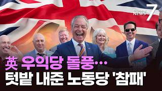 영국 지방선거서 우익당 돌풍…텃밭도 뺏긴 노동당 '참패' [뉴스7]