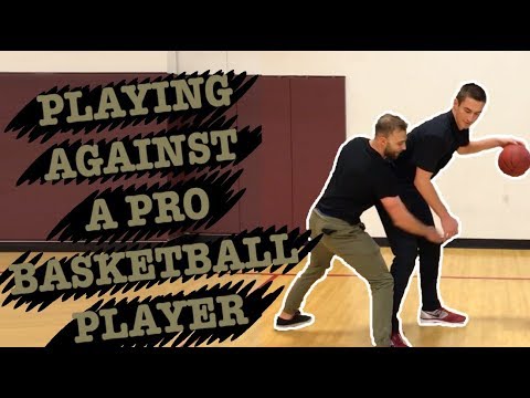 Jake Plays Against A Pro Basketball Player