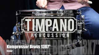 Video thumbnail for Sonor Kompressor Brass 13X7 Snare Drum by Timpano-percussion