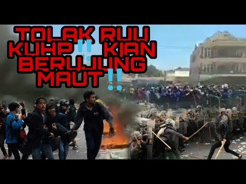 TERBARU‼️ DETIK2 DEMO MAHASISWA BERUJUNG MAUT DENGAN APARAT (TOLAK RUU KUHP) #viral #indonesia