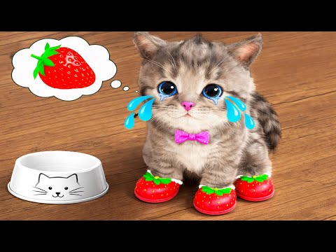 New story Little Kitten Adventure - AI Cat and her new exciting adventure (super cartoon story)