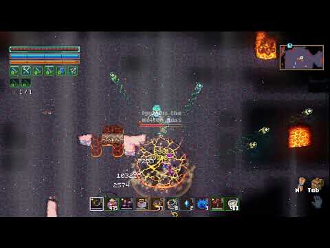 Physical Ranged DPS build vs Igneous (Hard Mode) Core Keeper