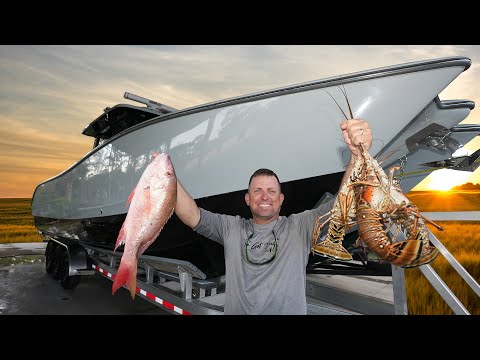 First Trip on the NEW BOAT!!! {Catch Clean Cook} Insetta 35IFC with twin 300hpr Suzuki Outboards!