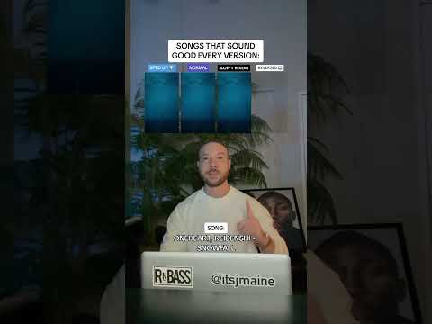 Songs That Sound Good Every Version: øneheart x reidenshi “snowfall” #shorts #spedup #slowed