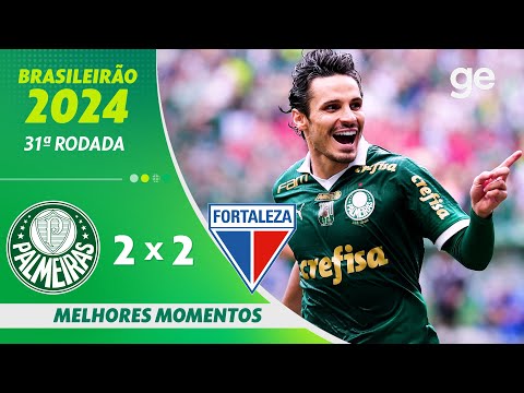 Gols e lances de Palmeiras x Fortaleza