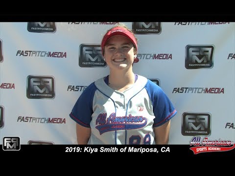 2019 Kiya Smith Catcher Softball Skills Video - All American Sports Academy - Virchis