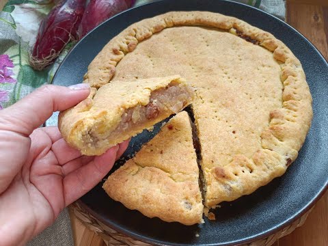 PIZZA RUSTICA CON CIPOLLE ROSSE DI TROPEA - Ricetta di cucina con me Graziella