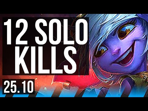 TRISTANA vs CASSIOPEIA (MID) | 12 solo kills, 60k DMG, Legendary, 18/3/6 | EUNE Grandmaster | 25.10