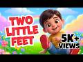 Two Little Feet Action Song For Kids Nursery Rhyme Viva Education
