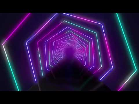 Neon lights modern animated loop - background - free footage - motion made