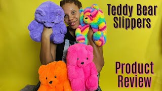 GIANT TEDDY BEAR SLIPPERS | PRODUCT REVIEW | VENDORS LIST 4