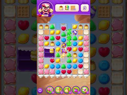 Lollipop Sweet Heroes Match 3 Level 150 no booster [Gameplay Walkthrough] [Puzzle1Studio]