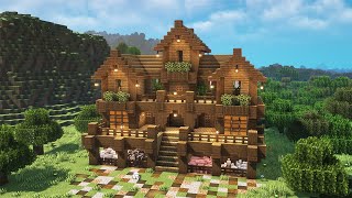 Minecraft - How to Build a Large Survival House (Easy Tutorial)