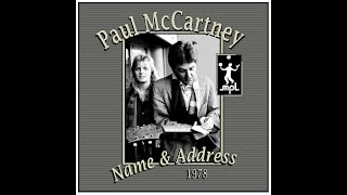 Paul McCartney - Name And Address (1978)