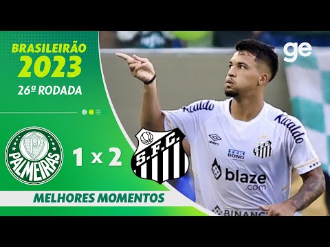 Gols e lances de Palmeiras x Santos