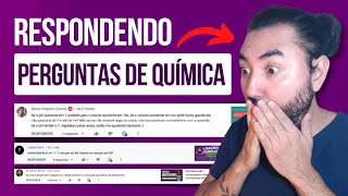 Respondendo PERGUNTAS de QUÍMICA dos alunos do canal