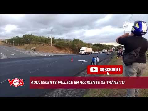 Adolescente fallece en incidente vial en Matagalpa