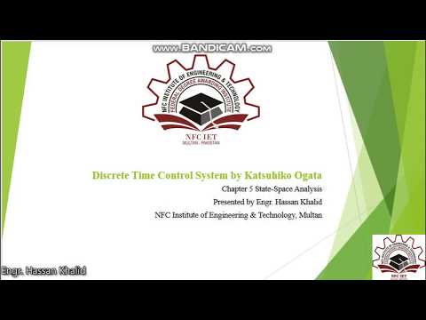 Discrete Time Control System: State Space Model for Discrete time Control System (Part 1)
