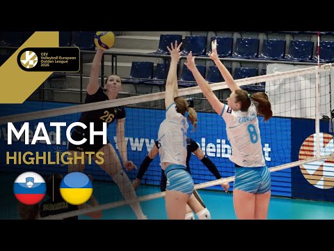 Highlights | Slovenia vs. Ukraine - CEV Volleyball European Golden League 2025 | Women