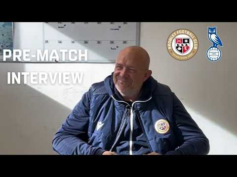 Andy Woodman ahead of the visit of Oldham Athletic