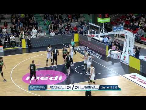 Elegantna akcija Roka Badžima (medi Bayreuth - Petrol Olimpija, 30.1.2019)