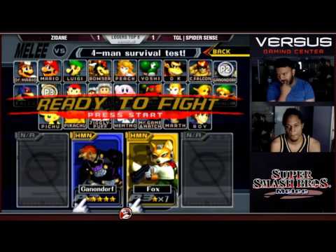 VS Weekly 07/10/16 - Losers R8 - Zidane (Fox) vs TGL|Spider Sense (Ganondorf) - Melee