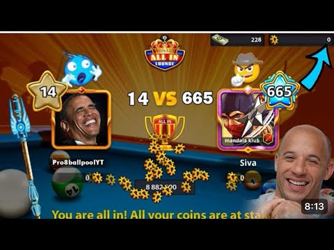 Level 80 Vs Level 776 () Table All in 8 ball pool +Berlin indirect Denial - Gaming WithK