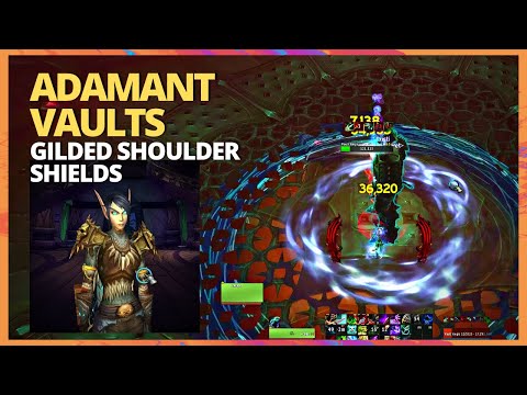 Adamant Vaults Cosmetic: Gilded Shoulder-Shields drop