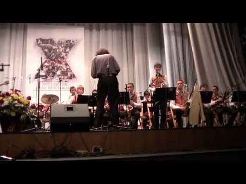 Children big band of Kim Nazaretov jazz school conducted by Andrey Machnev.