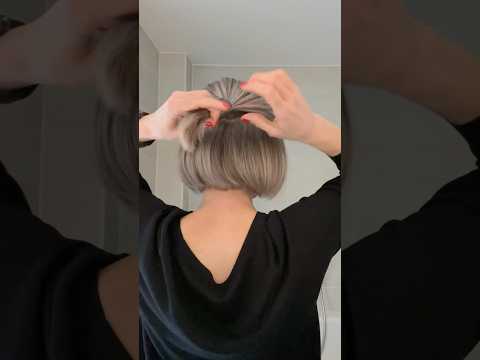 Zopf bei kurzen Bob ✨ #bobhairstyle #hairtok #hair #hairstyle #hairvibes #hairtutorial #hairhack
