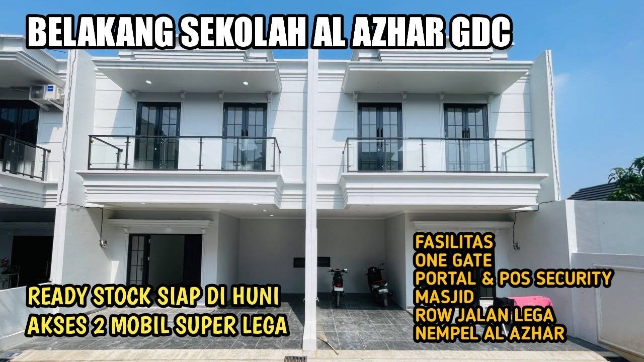 Rumah Siap Huni Nempel Sekolah Al Azhar Gdc Depok