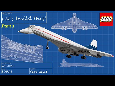 Let's build this live! - LEGO Icons 10318 - Concorde - Part 1