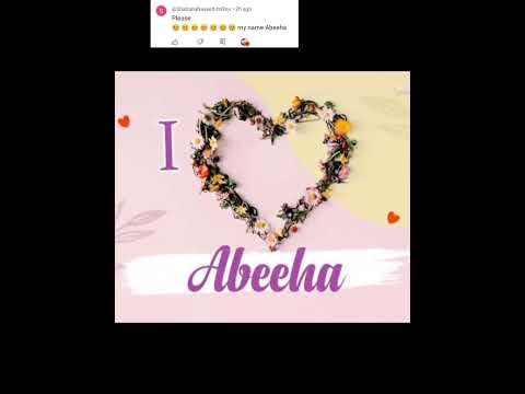 Abeeha name status ❤️#subscribe #like #comment #viral#videoshort #Abeeha name status ❤️