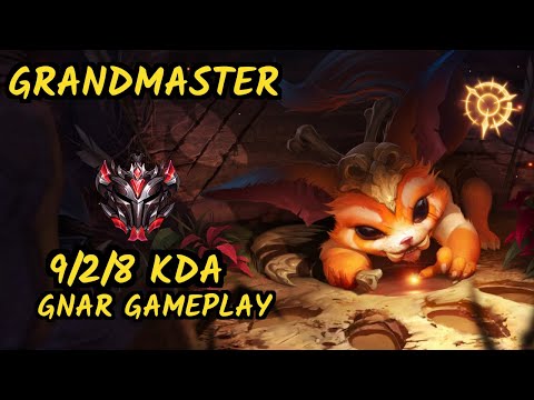 G2 Wunder (GNAR) vs HECARIM - 9/2/8 KDA TOP GAMEPLAY - EUW Ranked GRANDMASTER v9.6