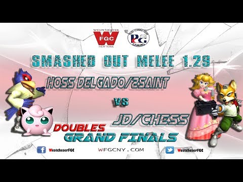Smashed Out Melee Doubles V1.29 - Hoss Delgado/2Saint Vs. JD/LGBTQ - Grand Finals