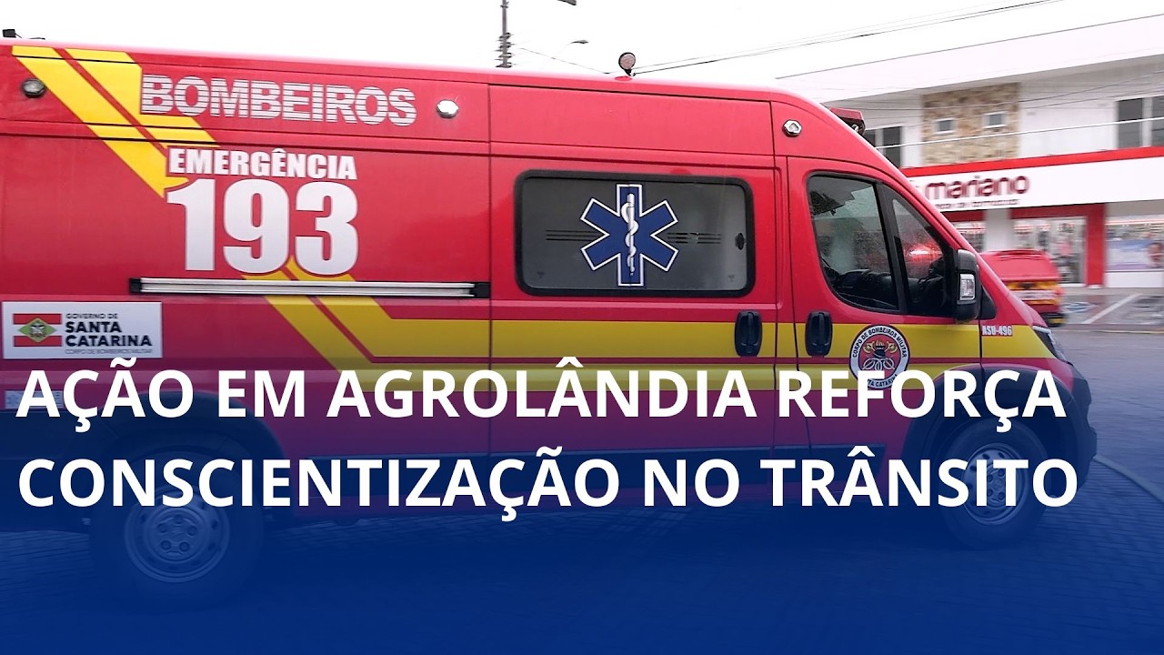 Ação em Agrolândia reforça conscientização no trânsito através do Maio Amarelo