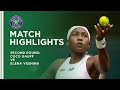 Coco Gauff vs Elena Vesnina Highlights