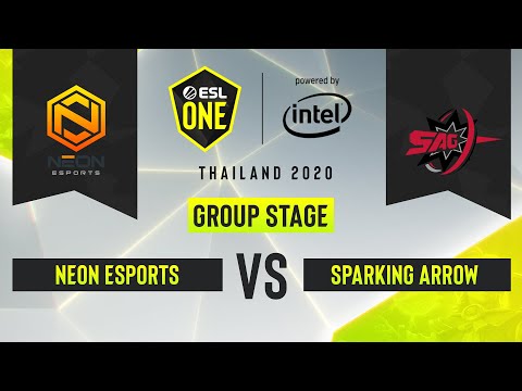 Dota2 - Sparking Arrow Gaming vs. Neon Esports - Game 1 - ESL One Thailand 2020 - Group Stage - AS