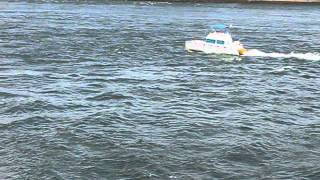preview picture of video 'Powerboat on East River, New York City'