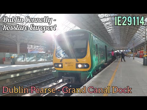 Irish Rail InterCity IE29114 ~ Dublin Connolly - Rosslare Europort (Pearse - Grand Canal Dock)