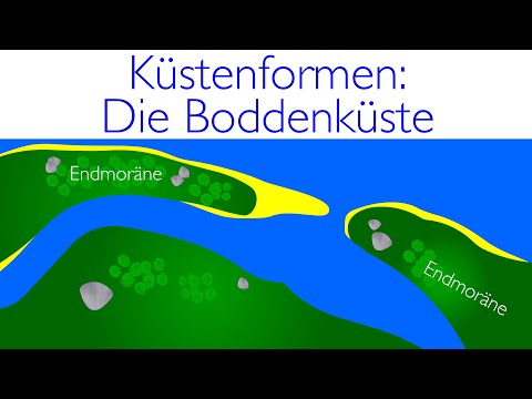 Küstenformen: Die Boddenküste #küste #geographie #animation