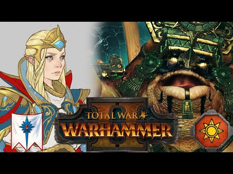 bringing down Dinos with Shadow Walkers! | High Elves vs Lizardmen | Total War: Warhammer 2