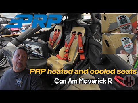 Can Am Maverick R PRP heated and cooled seats