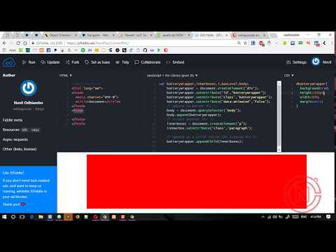 Create And Append Html Elements With Pure Javascript