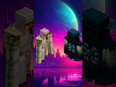 Golem vs all mobs in minecraft #minecraft #shorts #gaming #foryou