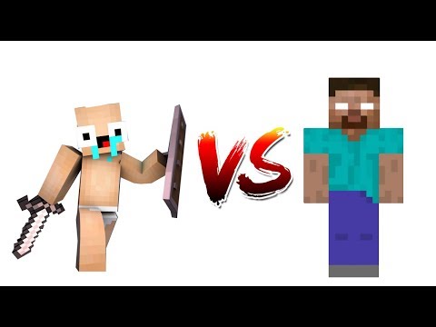 NOOB VS HEROBRİNE #4 (Minecraft)