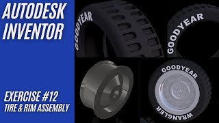 Download the video "Modeling a Tire & Rim Assembly in Autodesk | Inventor Tutorial Step by Step"