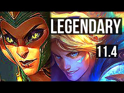CASSIOPEIA & Galio vs EZREAL & Zyra (ADC) (DEFEAT) | 13/2/10, Legendary | KR Diamond | v11.4