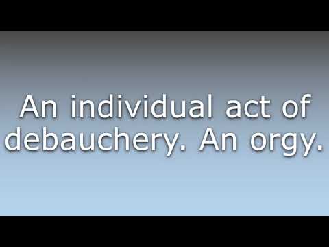 What does Debauch mean?