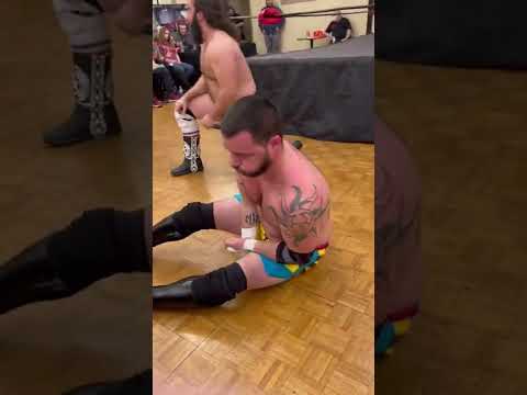 Rip Byson with a huge elbow to kellan Thomas #ncw #wrestling #shortscreator #shorts